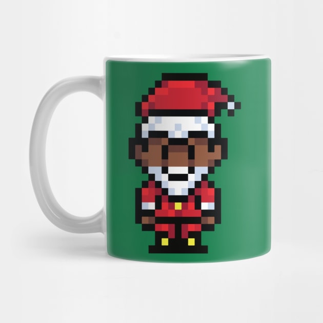 8bit Santa Claus // Funny Retro Santa by SLAG_Creative